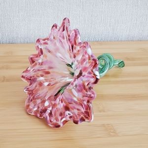 Chihuly blown glass flower centerpiece